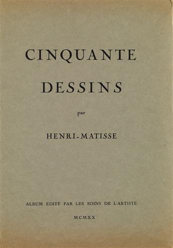 MATISSE, HENRI. Cinquante Dessins.